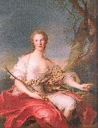 Jean Marc Nattier Madame Bouret as Diana oil on canvas